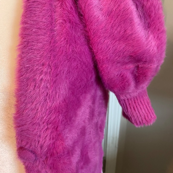 For Love & Lemons Purple Fiona Cropped Cardigan - Picture 3 of 6